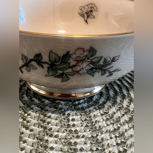 Lenox Serenade Bowl 24k Gold Hand Gilded - Vintage 1950's Made in USA - Picture 5 of 10